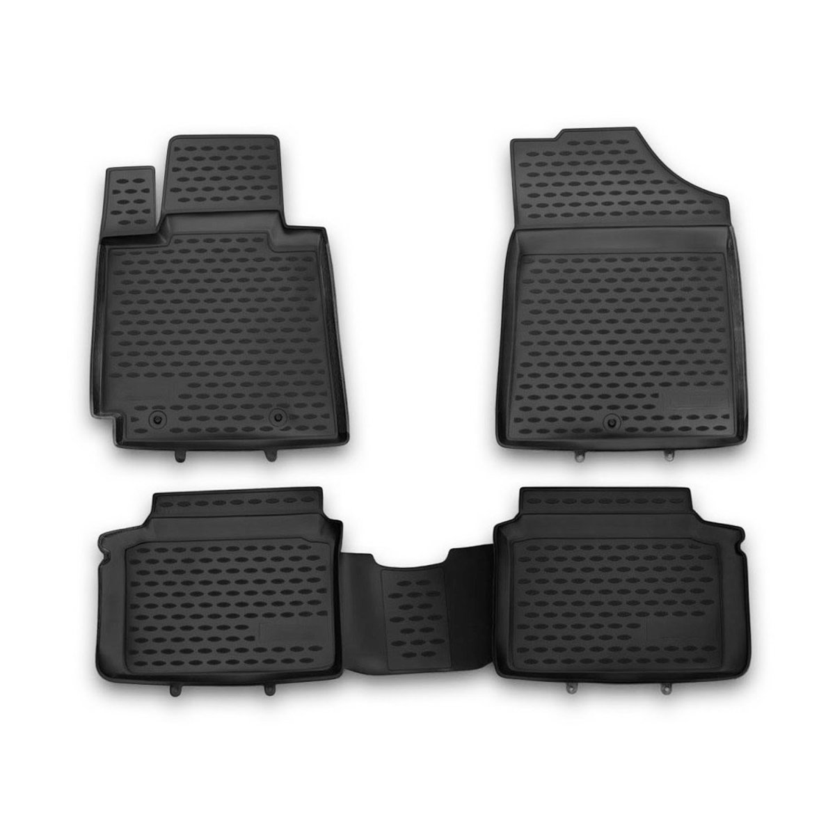 Hyundai Veloster Floor Mats - Omac - Rubber TPE - Black - '12-'17